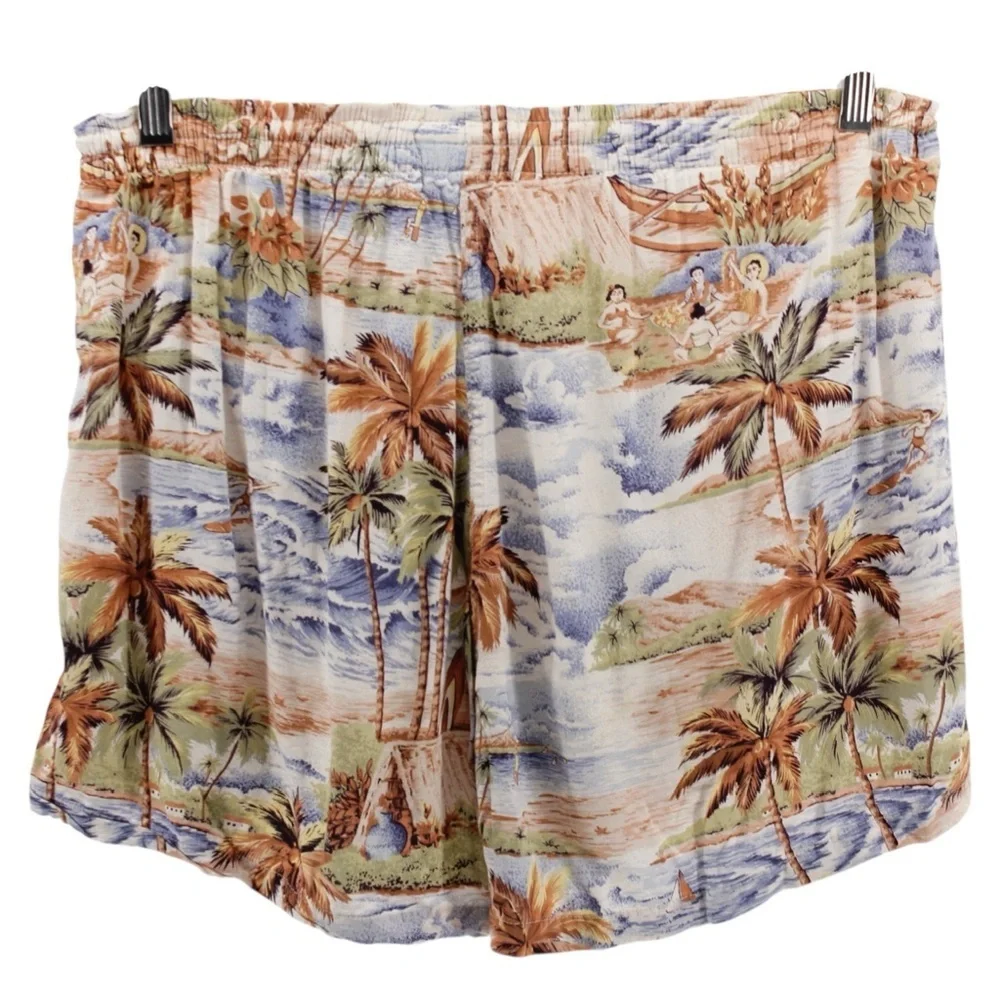 Reyn Spooner Lined Tropical Hawaiian Vacation Resort‎ Swim Trunks Men's Size M